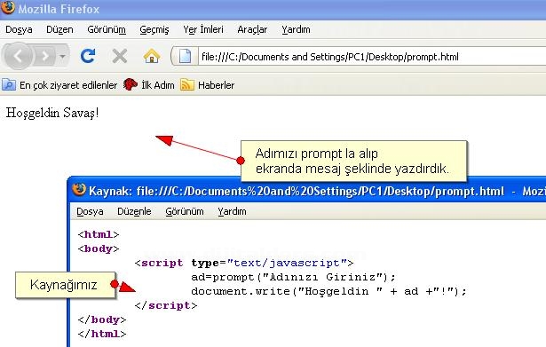 Alert, Confirm, Prompt