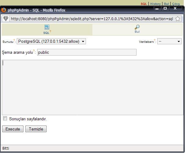 Postgresql Veri Tabanına Mysql veritabanını taşımak