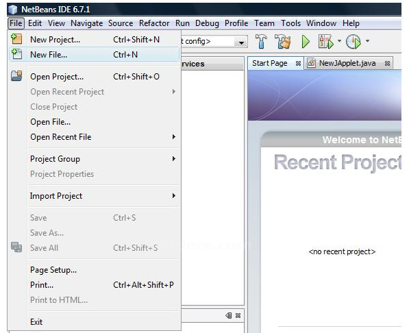 Japplet Projesinin Oluşturulması Japplet Standart Metotları Ve Metotların Görevleri