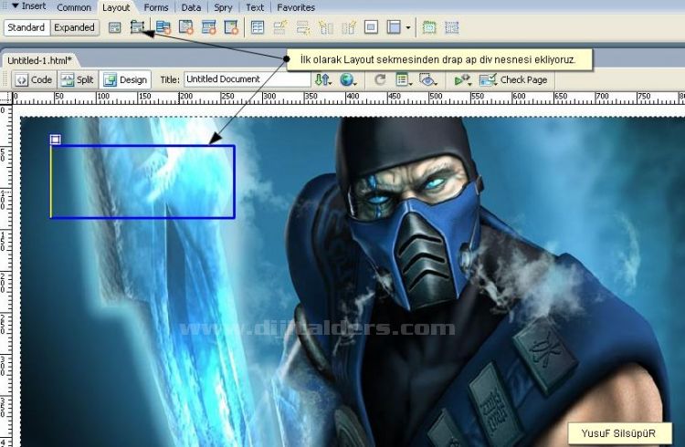 Image map kullanarak bir site anasayfasındaki menuyu gerçekleştirme