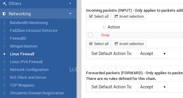 Virtualmin Üzerinde İp Yasaklamak