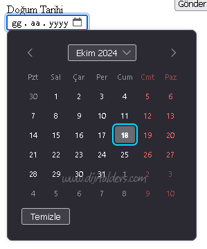 HTML5 Form Yapısı ve Form Elemanları
