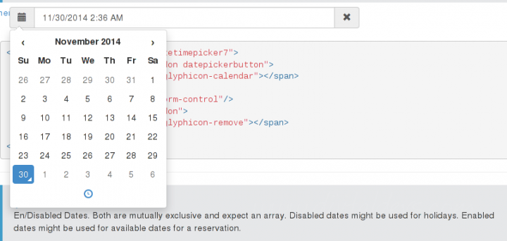 Bootstrap Takvim Seçtiricisi (Datetime Picker)